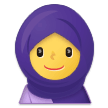 Woman with Headscarf Emoji, Samsung style