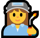 Woman Factory Worker Emoji, Microsoft style