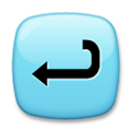 Right Arrow Curving Left Emoji, LG style