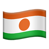 Flag: Niger Emoji, Apple style