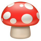 Mushroom Emoji, Apple style