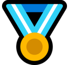 Sports Medal Emoji, Microsoft style