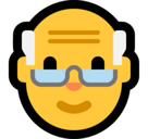 Old Man Emoji, Microsoft style