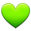 Green Heart Emoji, Samsung style