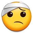 Face with Head-Bandage Emoji, Samsung style
