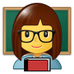 Woman Teacher Emoji, Samsung style
