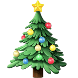 Christmas Tree Emoji, Apple style