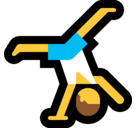Man Cartwheeling Emoji, Microsoft style