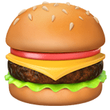 Hamburger Emoji, Apple style