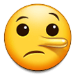 Lying Face Emoji, Samsung style
