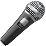 Microphone Emoji, Apple style