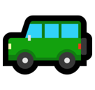 Sport Utility Vehicle Emoji, Microsoft style