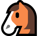 Horse Face Emoji, Microsoft style
