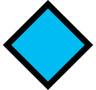Large Blue Diamond Emoji, Microsoft style