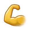 Flexed Biceps Emoji, Samsung style