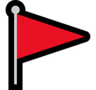 Triangular Flag Emoji, Microsoft style