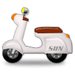 Motor Scooter Emoji, Samsung style