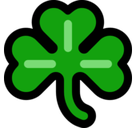 Shamrock Emoji, Microsoft style