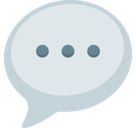 Speech Balloon Emoji, Facebook style