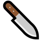 Kitchen Knife Emoji, Microsoft style