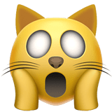 Weary Cat Face Emoji, Apple style