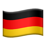 Flag: Germany Emoji, Apple style