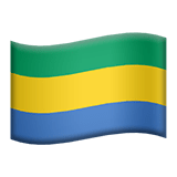 Flag: Gabon Emoji, Apple style