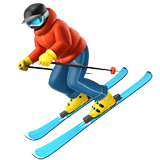 Skier Emoji, Apple style