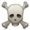 Skull and Crossbones Emoji, LG style