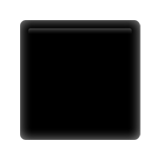 Black Medium Square Emoji, Apple style