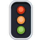 Vertical Traffic Light Emoji, Facebook style