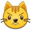 Pouting Cat Face Emoji, Samsung style