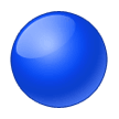 Blue Circle Emoji, Samsung style