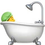 Person Taking Bath Emoji, Apple style