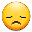 Disappointed Face Emoji, Samsung style