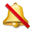 Bell with Slash Emoji, Samsung style