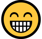 Grin Emoji, Microsoft style