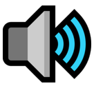 Speaker High Volume Emoji, Microsoft style