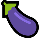 Eggplant Emoji, Microsoft style
