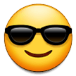 Smiling Face with Sunglasses Emoji, Samsung style