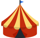 Circus Tent Emoji, Facebook style
