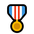 Military Medal Emoji, Microsoft style