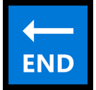 End Arrow Emoji, Microsoft style