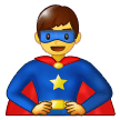 Man Superhero Emoji, Samsung style