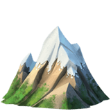 Snow-Capped Mountain Emoji, Apple style