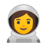 Woman Astronaut Emoji, Google style