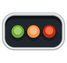 Horizontal Traffic Light Emoji, Facebook style
