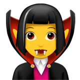 Woman Vampire Emoji, Apple style