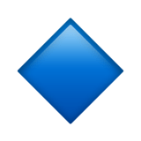 Small Blue Diamond Emoji, Apple style