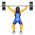 Weight Lifter Emoji / Person Lifting Weights Emoji, Facebook style